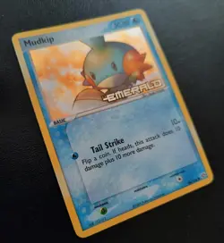 2005 Pokemon Mudkip-# 56/106-Ex Emerald-Reverse Holo-Stamped-Mint/NM. - Image 3