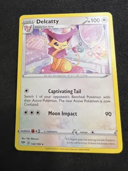 Delcatty 142/189 Rare Darkness Ablaze Pokemon 2020 - Image 1