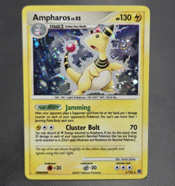 Ampharos 1/132 Secret Wonders Holo Rare SWIRL 2007 Pokemon TCG NM - Image 1