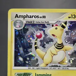 Ampharos 1/132 Secret Wonders Holo Rare SWIRL 2007 Pokemon TCG NM - Image 3