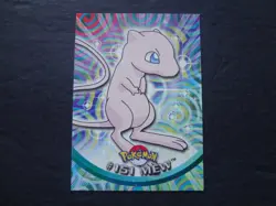 2000 Topps Pokemon Series 3 #151 Mew Blue Logo 1st Edition TV Animation *REAR* - Image 1