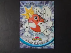 2000 Topps Pokemon Series 3 #119 Seaking Blue Logo 1st Edition TV Animation - Image 1
