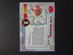 2000 Topps Pokemon Series 3 #119 Seaking Blue Logo 1st Edition TV Animation - Image 2
