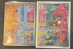 Pokemon Temporal Forces Deerling 165/162 & Sawsbuck 166/162 NM M - Image 1