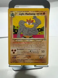 LIGHT MACHAMP #25/105 NEO DESTINY UNLIMITED REGULAR NON-HOLO POKEMON MP SEE DESC - Image 1