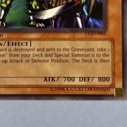 Yugioh Troop Dragon LOD-042 Common 1st Edition LP **Nameshift Error** - Image 3