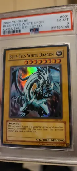 Awesome Must Have 2004 YU -GI-OH! Blue Eye's White Dragon First Edition! #1 🐉💦 - Image 3