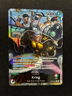 One Piece Krieg OP15-001 Alt Art Leader Holo Card English - Image 2