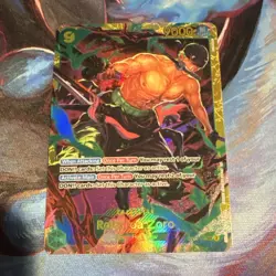 One Piece Roronoa Zoro OP06-118 Full Art Foil Character 9 Cost 9000 Power Sec - Image 1