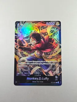 One Piece CCG Monkey.D.Luffy ST14-001 Leader English Edition Near Mint Condition - Image 1