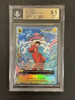 Luffy Alt Art Treasure Rare OP07-109 OPTCG Two Legends Series BGS 9.5! - Image 1