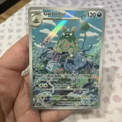 Garbodor 204/182 SV04: Paradox Rift - Illustration Rare IR Pokemon Card - NM (1) - Image 1