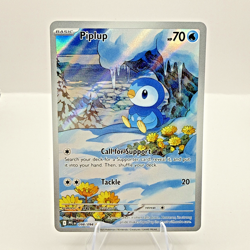 Illustration Rare PIPLUP Pokemon Card Phantasmal Flames 098/094 NM Pack Fresh! - Image 1