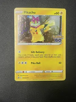 Pokemon TCG Pikachu Sword & Shield SWSH234 Holo Black Star Promo Card NM - Image 1