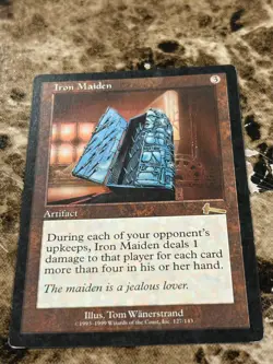 IRON MAIDEN Magic the Gathering MTG Urza's Legacy MP - A - Image 1