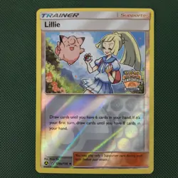 NM Lillie 125a/156 Reverse Holo Stamped Regional Championship Promo Pokemon Card - Image 1