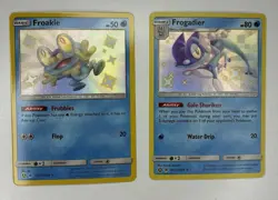 Froakie & Frogadier – Shiny Vault 2‑Card Lot – Hidden Fates – NM – Pokemon TCG - Image 1