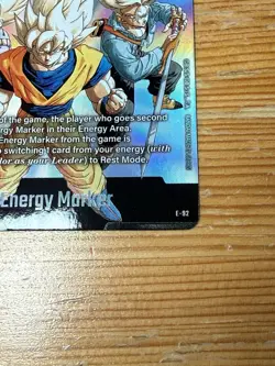Bandai Dragon Ball Manga Booster Promo E-92 Energy Marker Holo Card EN NM - Image 5