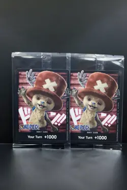 Lot (2) Bandai One Piece Netflix Don Promo Card Tony Tony Chopper English SEALED - Image 1