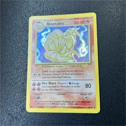 Pokemon Ninetales 12/102 Base Set Holo Rare 80 LP 1999 Wizards of the Coast Card - Image 1