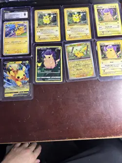 Pokemon TCG Pikachu Card Lot (9 Cards, Mixed Versions, English) - Image 2