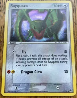 Pokemon TCG Rayquaza Holo Rare Card 3/17 Pop Series 1 Promos NM - Image 1