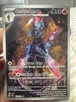 Pokemon TCG Ceruledge Illustration Rare Holo Card Sv08: Surging Sparks 197/191 - Image 1