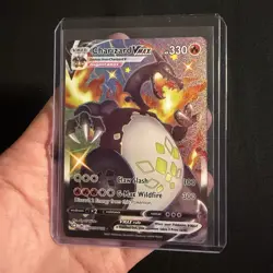 Charizard VMAX SV107/SV122 Shining Fates Shiny Vault Holo Rare Full Art Card - Image 3