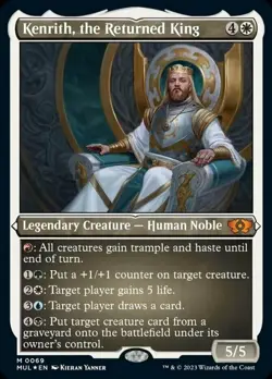 1x Kenrith, the Returned King - Foil Etched Light Play, English March of the Mac - Image 1