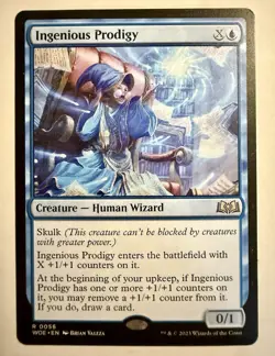 Ingenious Prodigy [Wilds of Eldraine] Magic MTG - Image 1