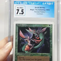 MTG - Revised - Scryb Sprites - Graded - CGC 7.5 - Vintage - Image 4
