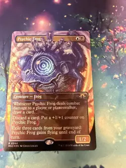 Psychic Frog Borderless Foil Modern Horizons 3 NM/M Condition - Image 1
