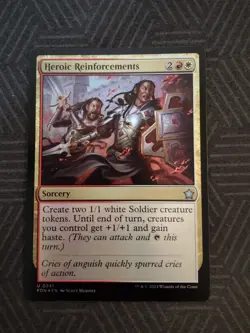 mtg heroic reinforcement foil foundations - Image 1