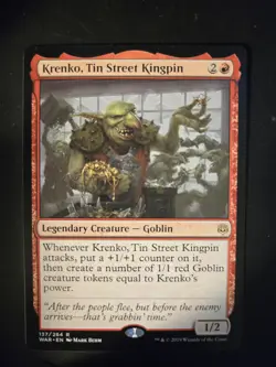 Krenko, Tin Street Kingpin NM War of the Spark MTG FREE SHIPPING - Image 1