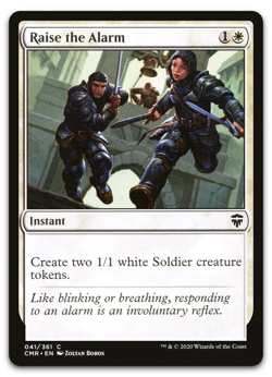 Raise the Alarm #41 Commander Legends CMR Magic MTG - Image 1