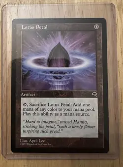 Lotus Petal Tempest MTG 1997 - Image 1
