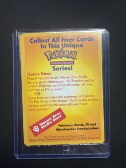 Pokemon TCG Sealed Pikachu Gold Stamp 1999 WOTC Vintage Collectible Card M/NM - Image 1
