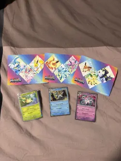 Pokemon TCG Prismatic Evolutions Tech Stickers - Promos And Stickers Set!!! - Image 1