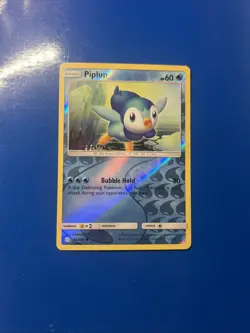 Pokemon TCG Piplup Sun & Moon - Cosmic Eclipse 54/236 Reverse Holo Common FrShip - Image 1