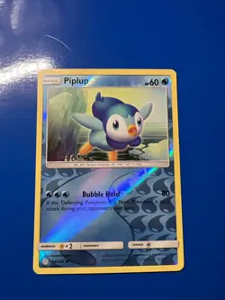 Pokemon TCG Piplup Sun & Moon - Cosmic Eclipse 54/236 Reverse Holo Common FrShip - Image 2