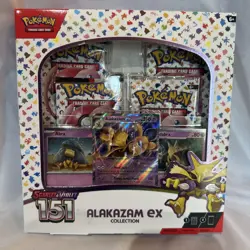 Pokemon TCG Scarlet & Violet 151 Alakazam Ex Collection Box SEALED! - Image 1
