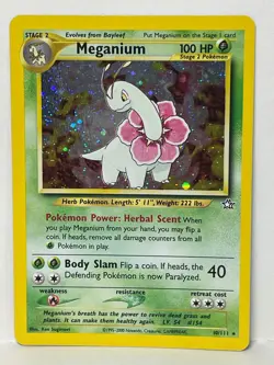 Pokemon Meganium Neo Genesis Holo Rare 10/111 - LP - Image 1