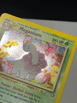 Pokemon Meganium Neo Genesis Holo Rare 10/111 - LP - Image 3