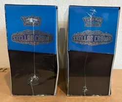 2 Pokemon TCG Scarlet & Violet Stellar Crown Elite Trainer Box ETB New Sealed - Image 3