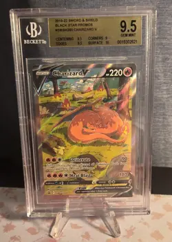 Pokemon Charizard V Ultra-Premium Coll. Full Alt Art Promo SWSH260 BGS 9.5 - Image 1