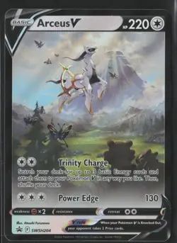 ARCEUS V SWSH204 PROMO SWORD & SHIELD PROMO POKEMON NM/M - Image 1
