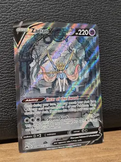 Zacian V GG48/GG70 Pokemon Crown Zenith: Galarian Gallery Ultra Rare Holo NM - Image 2