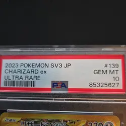 2023 Pokemon SV3 JP Charzard ex Ultra Rare 139/108 PSA 10 - Image 3