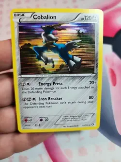 Cobalion 91/113 Holo Rare BW Legendary Treasures Pokemon TCG LP - Image 1