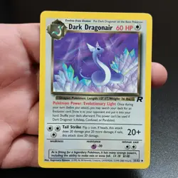 2000 Dark Dragonair 33/82 Uncommon Team Rocket Pokemon Moderately Played - Image 1